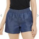 Apt. 9  Women's  Challis Soft Shorts, XXL Blue Pull On Pockets comfy Waist NWT Photo 0