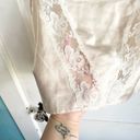 American Vintage Vintage Peach Cottage Boho Peek-a-Boo Lace Silky Camisole Cropped Approx Size M Photo 3