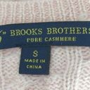 Brooks Brothers  346 Pink Cable Knit Pure Cashmere Crew Neck Pullover Sweater S Photo 5