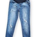 1822 Denim Distressed Maternity Jeans, Women's Medium Photo 0