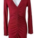 n:philanthropy  NEW Womens SZ S Brinley Dress Bordeaux Red Ruched Bodycon Dress Photo 0