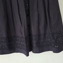 Oscar de la Renta  Black Summer Lace Trim Dress Retro Fit & Flare Women's Size 12 Photo 5