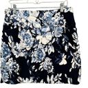 Krass&co SC &  Skirt Skort Womens L Blue Floral Pull On Tummy Control Pockets Athletic Photo 1