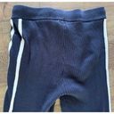 Faherty  Game Set Sweater Pants in Team Navy Blue Ribbed Cashmere Blend Women's M Photo 5