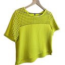 Loft Neon Geo Eyelet Boxy Cropped Top Photo 1