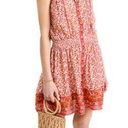 Poupette St. Barth NWT  Laurie Beaded Abstract Mini Dress in Pink Mistral Medium Photo 0