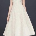 Oleg Cassini  Cap Sleeve Illusion Wedding Dress size 14 Photo 0