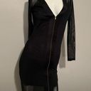 Lac Bleu Bodycon Dress for Women Shapewear Dress Long Sleeve Sheer Mesh Dress Party Dress Photo 0