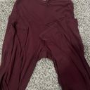 Aerie Maroon Leggings Photo 0