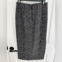 Tahari  Black Marled Midi Side Slit Pencil Skirt Women’s Size 6 Photo 1