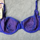 Second Skin Vintage New Adonna Floral Deluster Tulip Demi  Satin Bra 36C Purple Photo 5