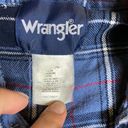 Wrangler VTG BLUE FLANNEL  PEARL SNAP CROP Photo 1