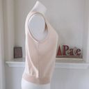 St. John Basics Knit Top Sleeveless Square Neck Sweater Cream white Size L Photo 5