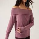 Athleta  Studio Barre Sweatshirt Dark Plum Heather Size Small Photo 1