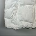 Lands End Quilted Down Puffer Vest Ivory Full Zip Pockets Warm Cozy Size XL 18 Photo 3