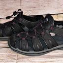 Khombu  Ashley Black with Purple Fisherman Sandals Size 7M Photo 0