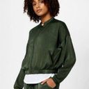 Sweaty Betty  Green Bomber Jacket Size Small Photo 0