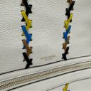 Henri Bendel  Soho Backpack with Novelty Strap Pebbled Leather Cream Photo 3