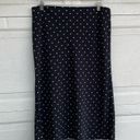 Rachel Zoe  Womens Skirt Black White Heart Print Midi Pull On Size 12 Photo 1