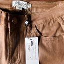 Molly Bracken Cognac Faux Leather Skinny Pants Photo 7