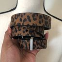 All Saints Karin Leopard Leather Buckle Belt Photo 0