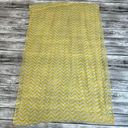 infinity Unbranded Women's  Neck Scarf Sheer Yellow White Chevron Zig Zag Light Photo 4