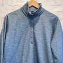 Mountain Hardwear  Norse Peak pullover womens XL blue zippered pockets snap close Photo 1