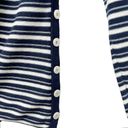 Tracy Reese  Cashmere Blend Navy & Ivory Nautical Striped Sweater Size Medium Photo 10