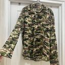 SKIMS  Size XS Long Sleeve Button Up Swim Cover Up Logo Camo Army TP-SHR-3493 NWT Photo 4