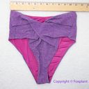 Beach Riot New! Set!  Zuri Kenzie bikini Glitter purple, size XS Photo 8