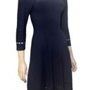 Issa London Women’s Size S Navy Blue Sweater Knit Cut Out Long Sleeve Dress Photo 2