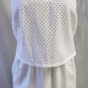 The Loft "" WHITE EYELET OVERLAY TOP CAREER CASUAL DRESS SIZE: 2P NWT $80 Photo 4
