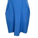 MM.LaFleur  Felisa Dress Blue Sheath Cap Sleeve Pockets Business Women’s Size 10 Photo 3