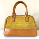 CELINE  Yellow Suede Macadam and Leather Monogram Hand Bag Photo 0