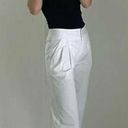 DKNY Vintage Y2K Pleated Capri Pants White Size 0 Photo 1