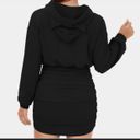 Halara Ruched Hooded Bodycon Dress Photo 1