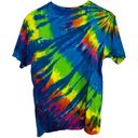 The Black Dog  Bright Colorful Tie Dye Short Sleeve T Shirt Size XL Photo 1