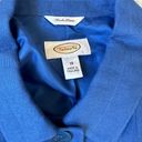 Talbots  Blue Linen Blazer Plus Size 16 Photo 4