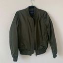 American Eagle Army Green Bomber Jacket Photo 0