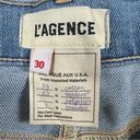 L'Agence L’agence Sada High Rise Cropped Slim Denim Jeans Raw Hem in Omaha Wash 30 NWT Photo 6