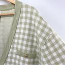 Joie  Gingham Boyfriend Oversized Cardigan Sweater New Photo 6