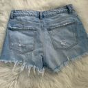 ZARA  ripped blue jean shorts (worn once) Photo 1