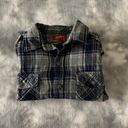 Arizona Jeans Blue And Gray Flannel Photo 1