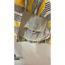 Iris  Linen Blend Yellow Stripe Crop Top Womens SZ L New With Tags Photo 8