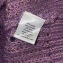 Elizabeth and James  Women’s Open Stitch Cropped Sweater Size XS in Giada Purple Photo 5