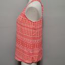 Cynthia Rowley  coral geo keyhole back tank size small Photo 2