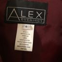 Alex Evenings Vintage Red Beaded Maxi Prom Dress Photo 5