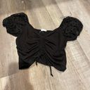 Apricot Lane Black Scrunched Top Photo 0