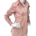 Cole Haan  Womens Size XS Blush Pink Parka Jacket Removable Hood Adjustable Waist Photo 8