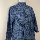 Woman Within  Blue Camouflage Lightweight Cotton Utility Jacket Top  L 18 20 Photo 2